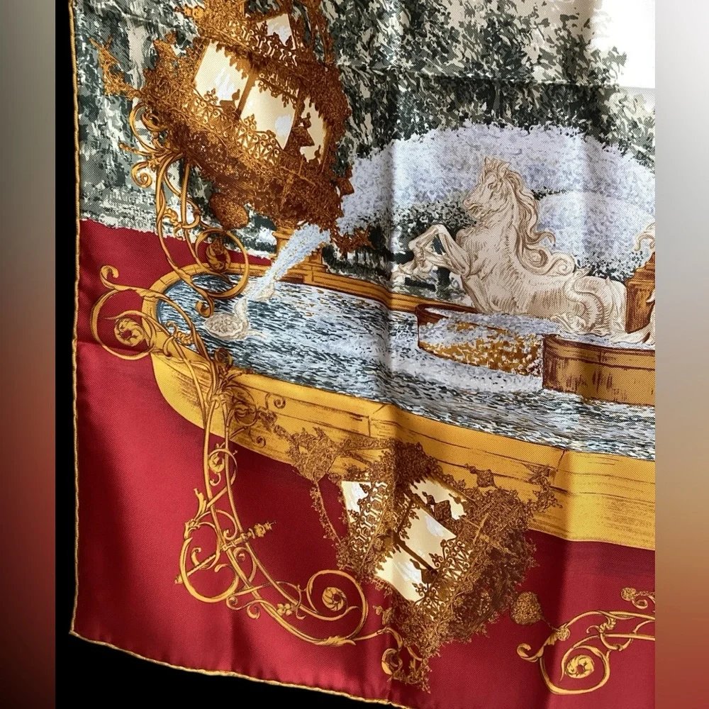 Vintage Christian Dior Silk Scarf RARE DESIGN! (t100ac)